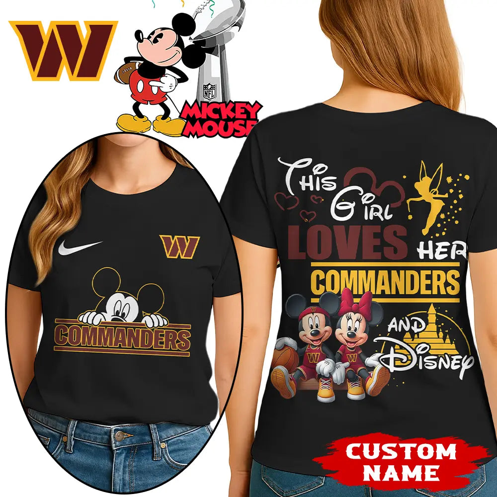 Washington Commanders | Premium NFL Mickey Shirt HI – HuddleStyle.com - Main