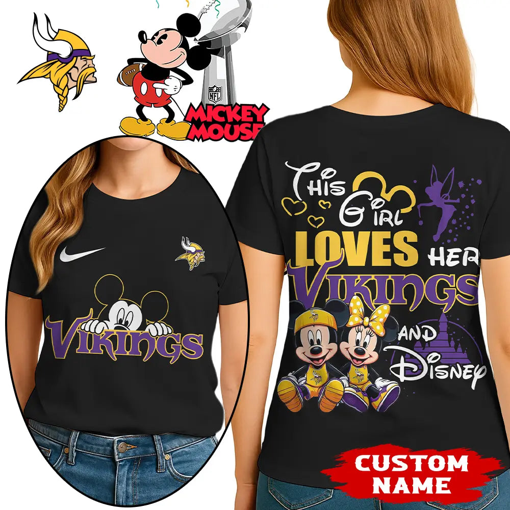 Minnesota Vikings | Premium NFL Mickey Shirt HI – HuddleStyle.com - Image 2