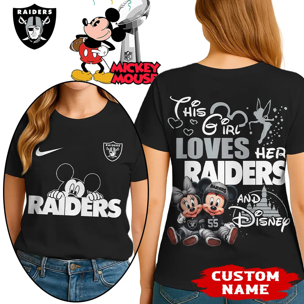 Las Vegas Raiders | Premium NFL Mickey Shirt HI – HuddleStyle.com - Main
