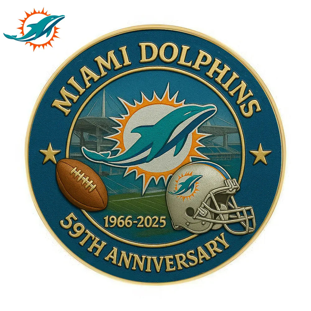 Miami Dolphins | Premium NFL Commemorative Coin HI – HuddleStyle.com - Image 3