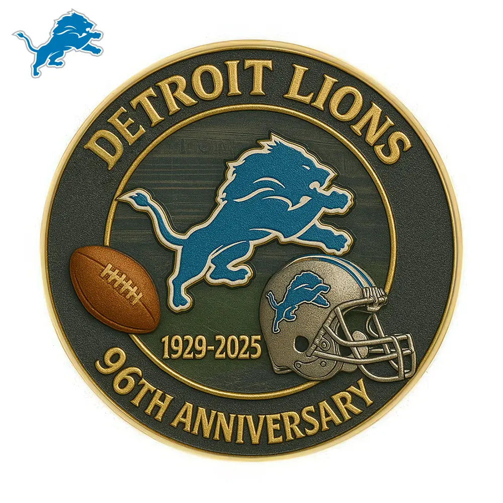 Detroit Lions | Premium NFL Commemorative Coin HI – HuddleStyle.com - Image 2