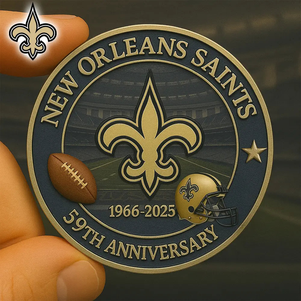 New Orleans Saints | Premium NFL Commemorative Coin HI – HuddleStyle.com - Image 3