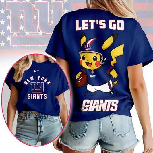 New York Giants | Premium NFL Pokemon Fan 3D Shirt NY – HuddleStyle.com - Main