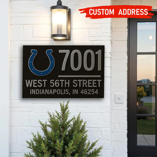 Indianapolis Colts | Premium NFL Address Sign HI – HuddleStyle.com - Main