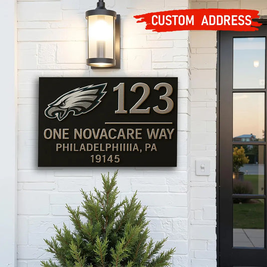 Philadelphia Eagles | Premium NFL Address Sign HI – HuddleStyle.com - Main