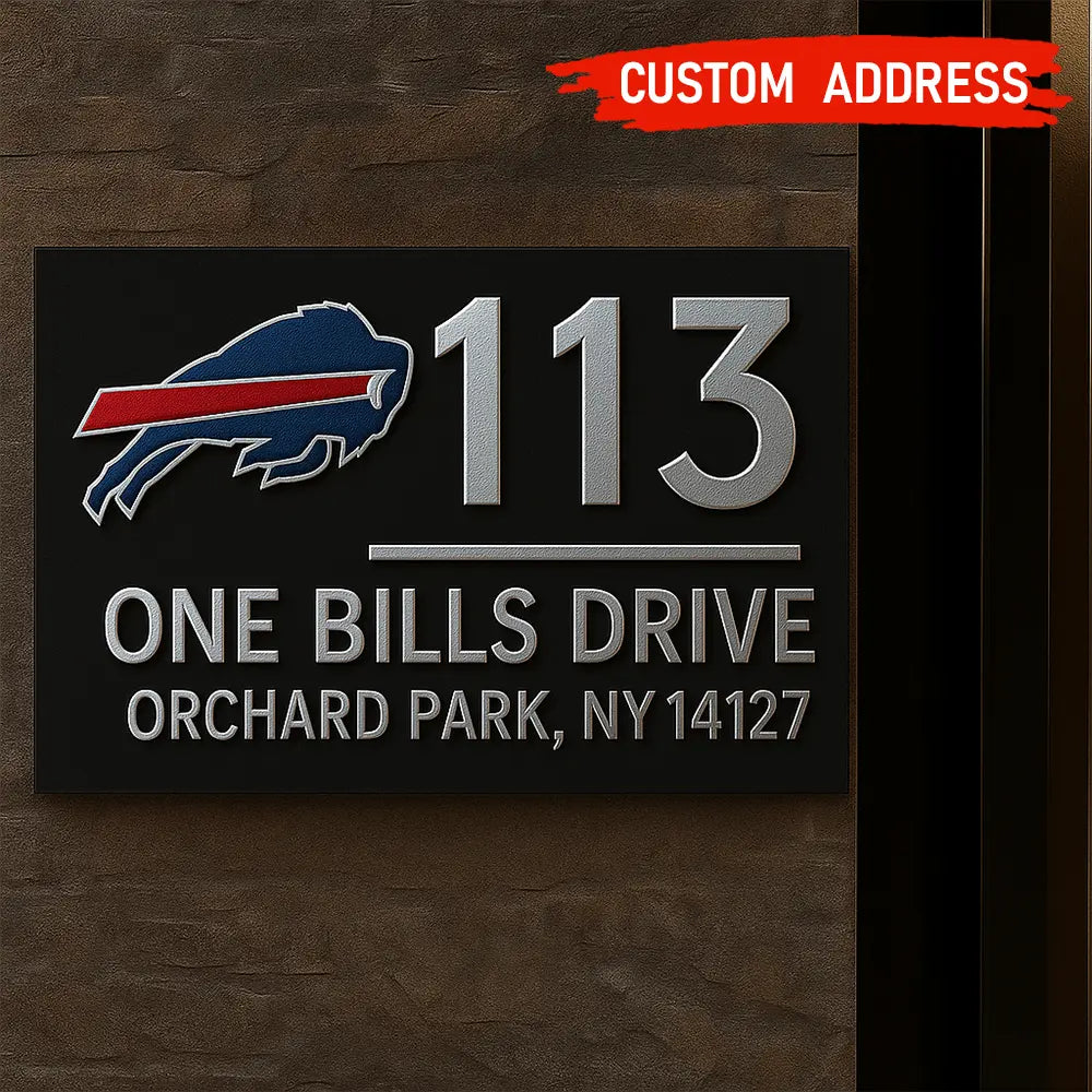 Buffalo Bills | Premium NFL Address Sign HI – HuddleStyle.com - Main