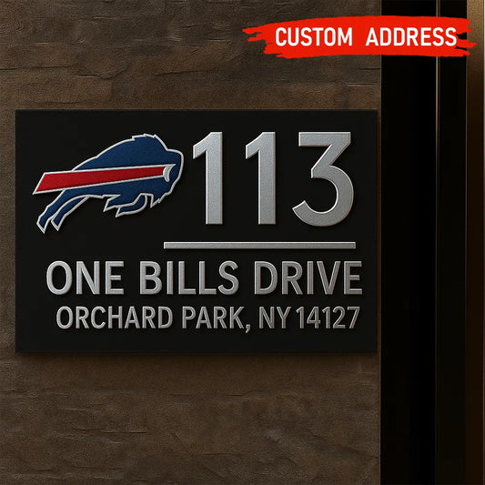 Buffalo Bills | Premium NFL Address Sign HI – HuddleStyle.com - Main