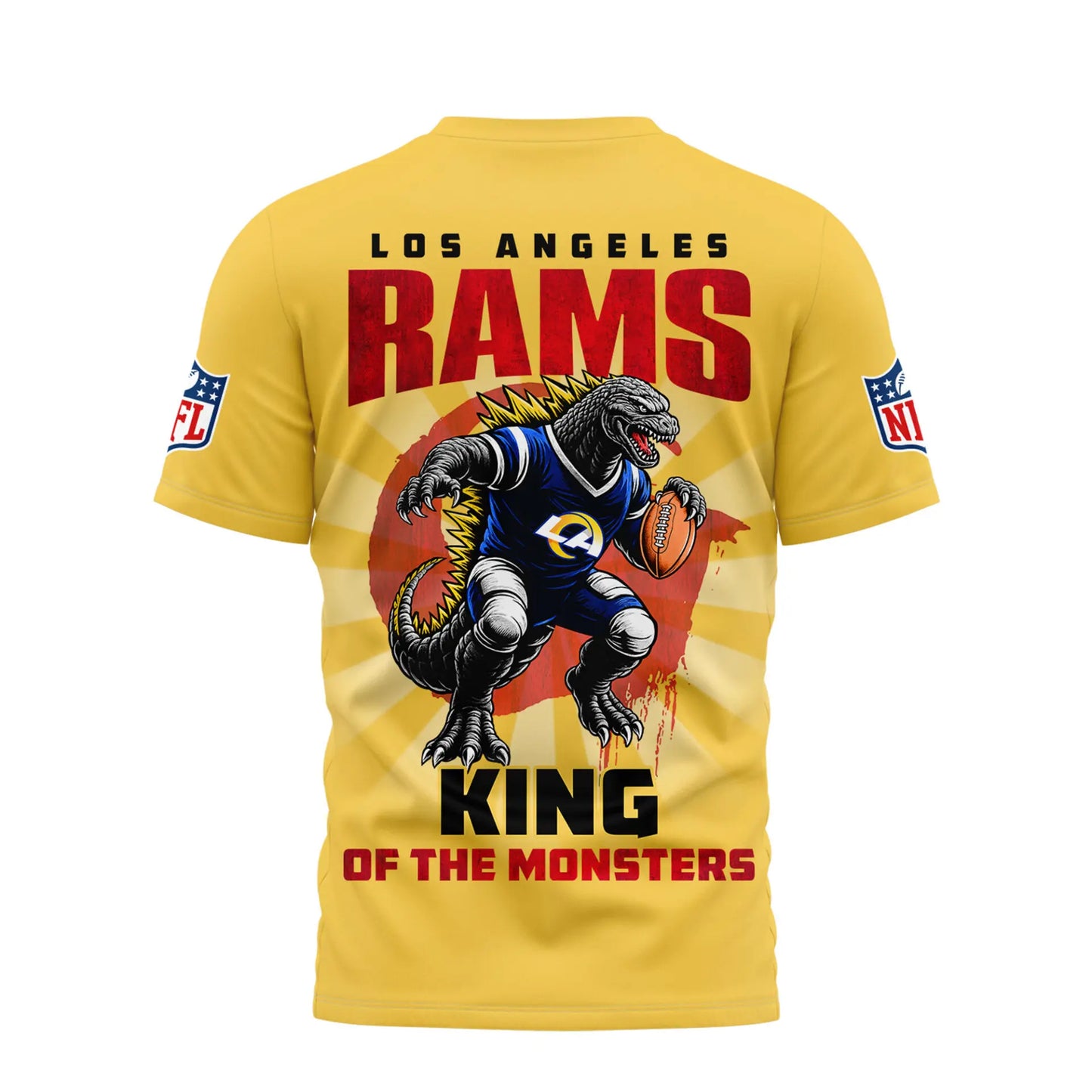 Indianapolis Colts | Premium NFL Godzilla King of the Monsters 3D Shirt NY – HuddleStyle.com - Image 3