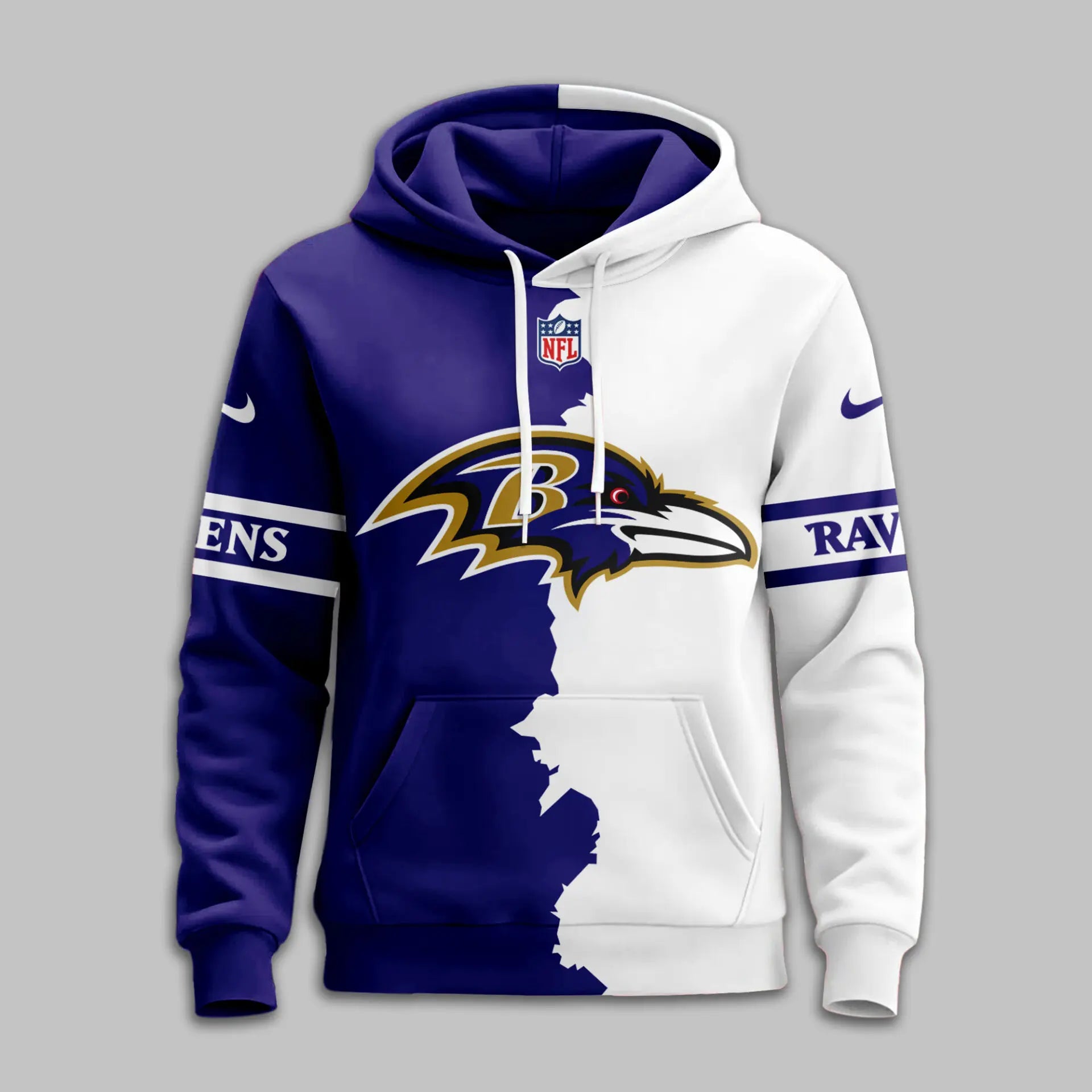 Baltimore Ravens | Premium Victory Split Hoodie TD – HuddleStyle.com - Image 3