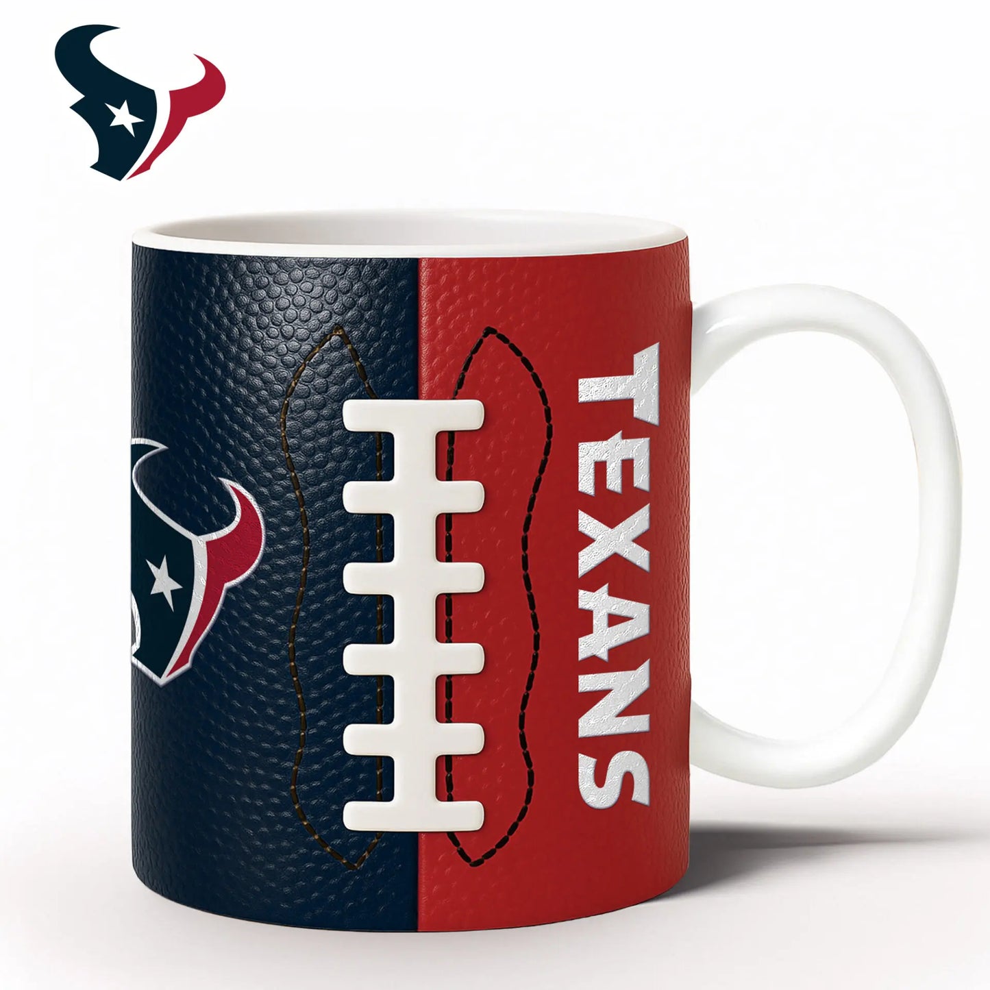 Houston Texans | Premium NFL Split Color Ceramic Mug HI – HuddleStyle.com - Image 3