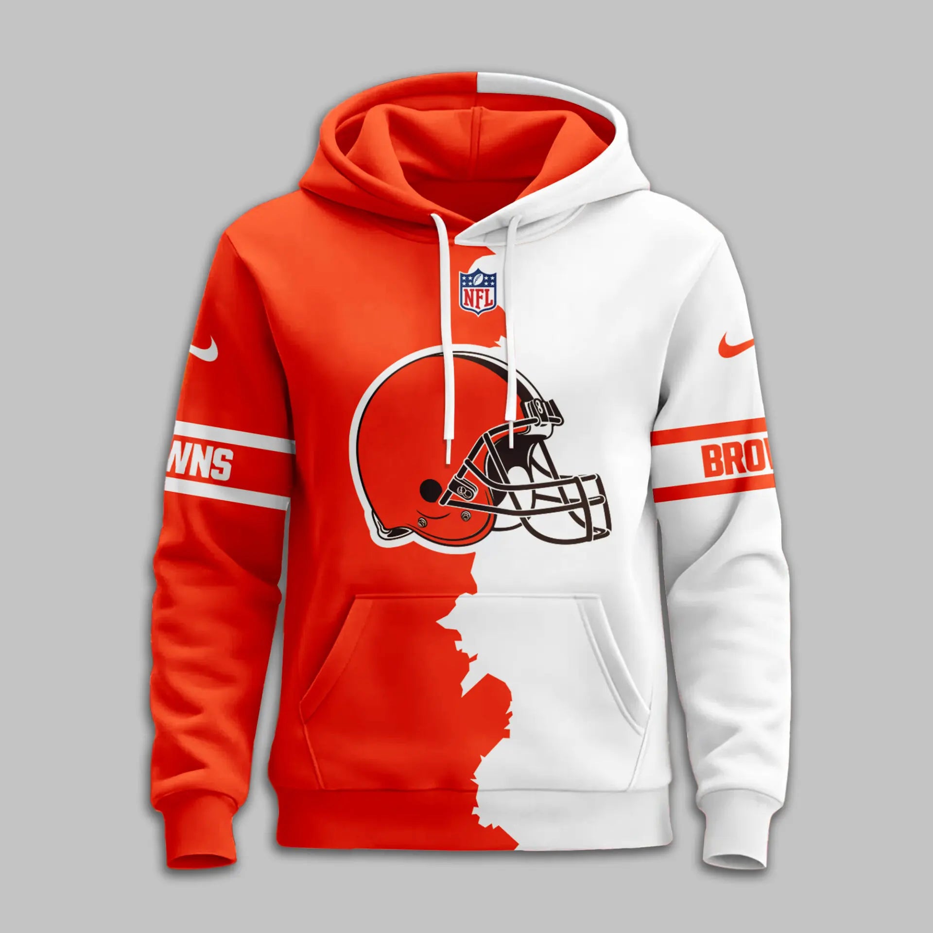 Cleveland Browns | Premium Victory Split Hoodie TD – HuddleStyle.com - Image 3