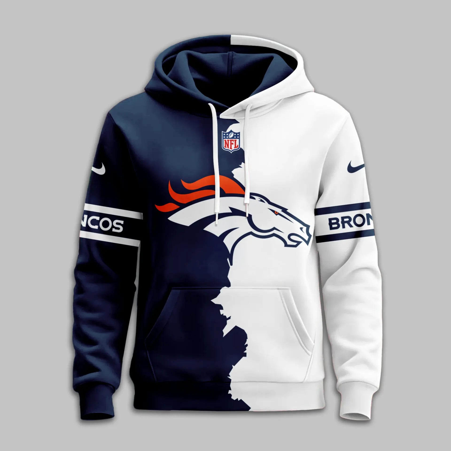 Denver Broncos | Premium Victory Split Hoodie TD – HuddleStyle.com - Image 3