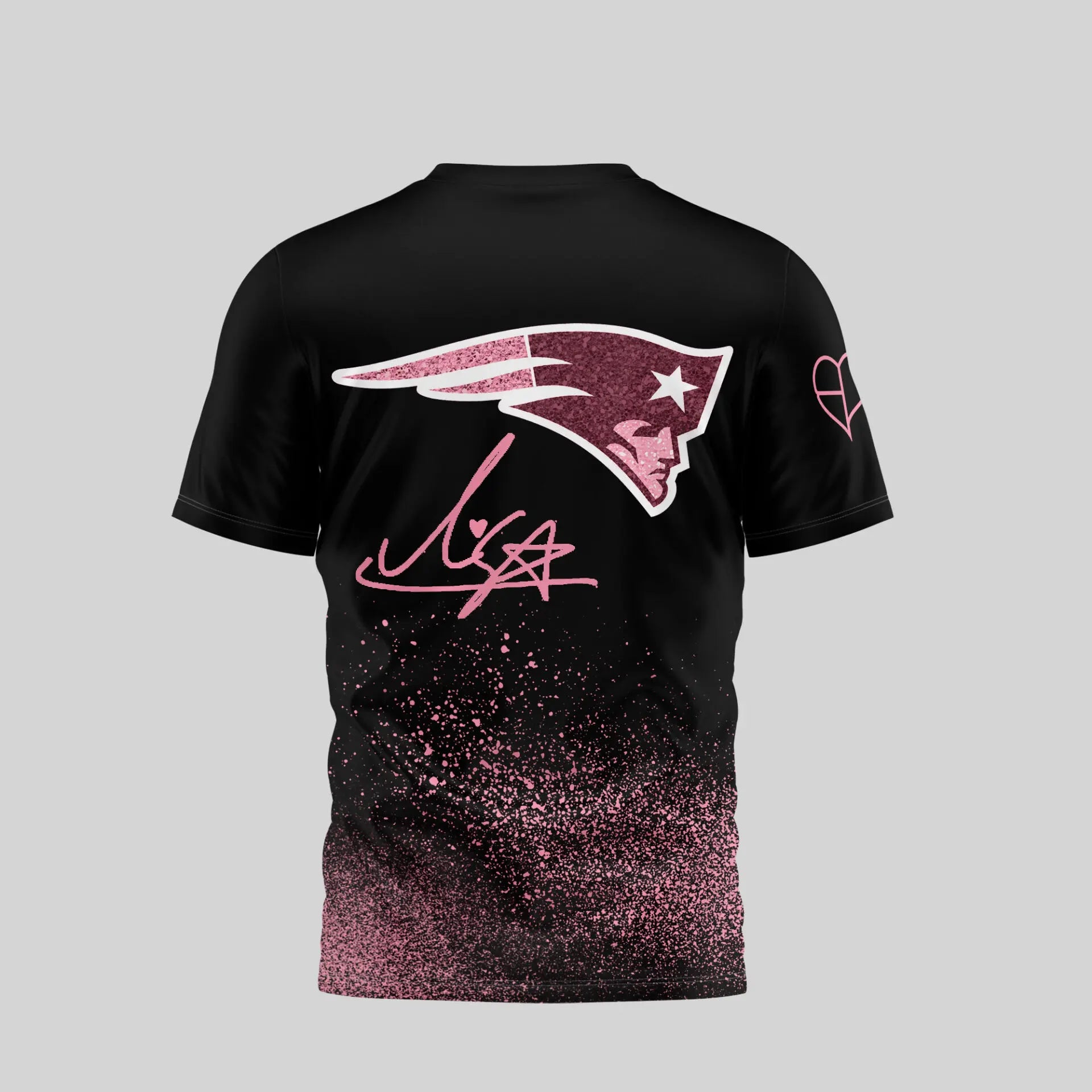 New England Patriots | Premium NFL x BlackPink 3D Shirt TD – HuddleStyle.com - Image 2