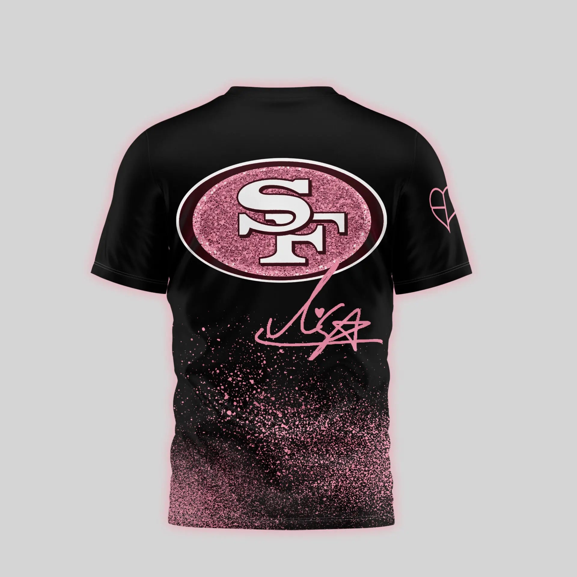 San Francisco 49ers | Premium NFL x BlackPink 3D Shirt TD – HuddleStyle.com - Main