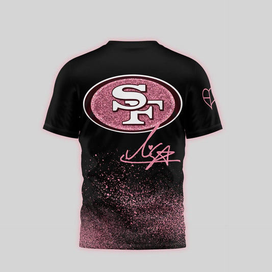 San Francisco 49ers | Premium NFL x BlackPink 3D Shirt TD – HuddleStyle.com - Main