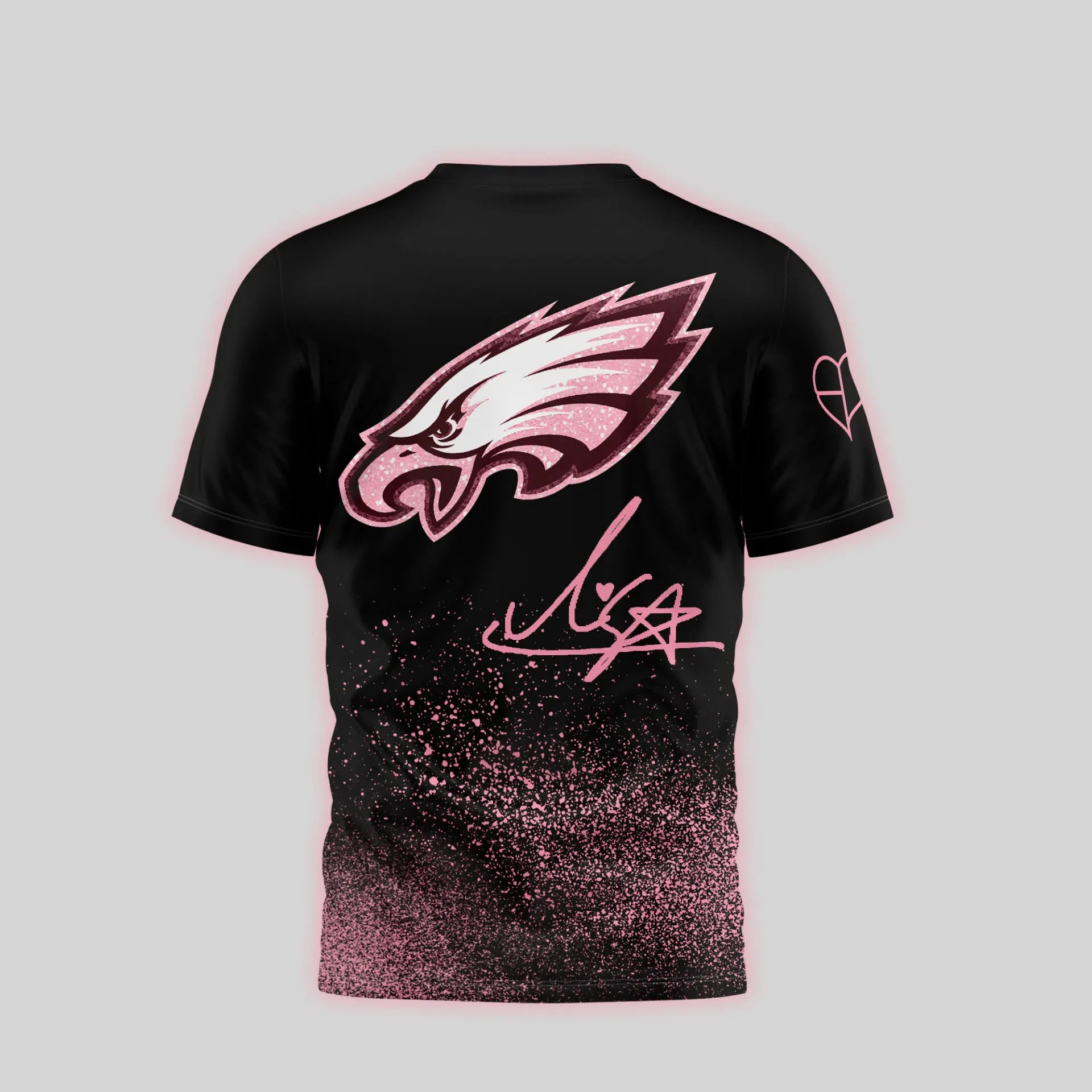 Philadelphia Eagles | Premium NFL x BlackPink 3D Shirt TD – HuddleStyle.com - Image 3