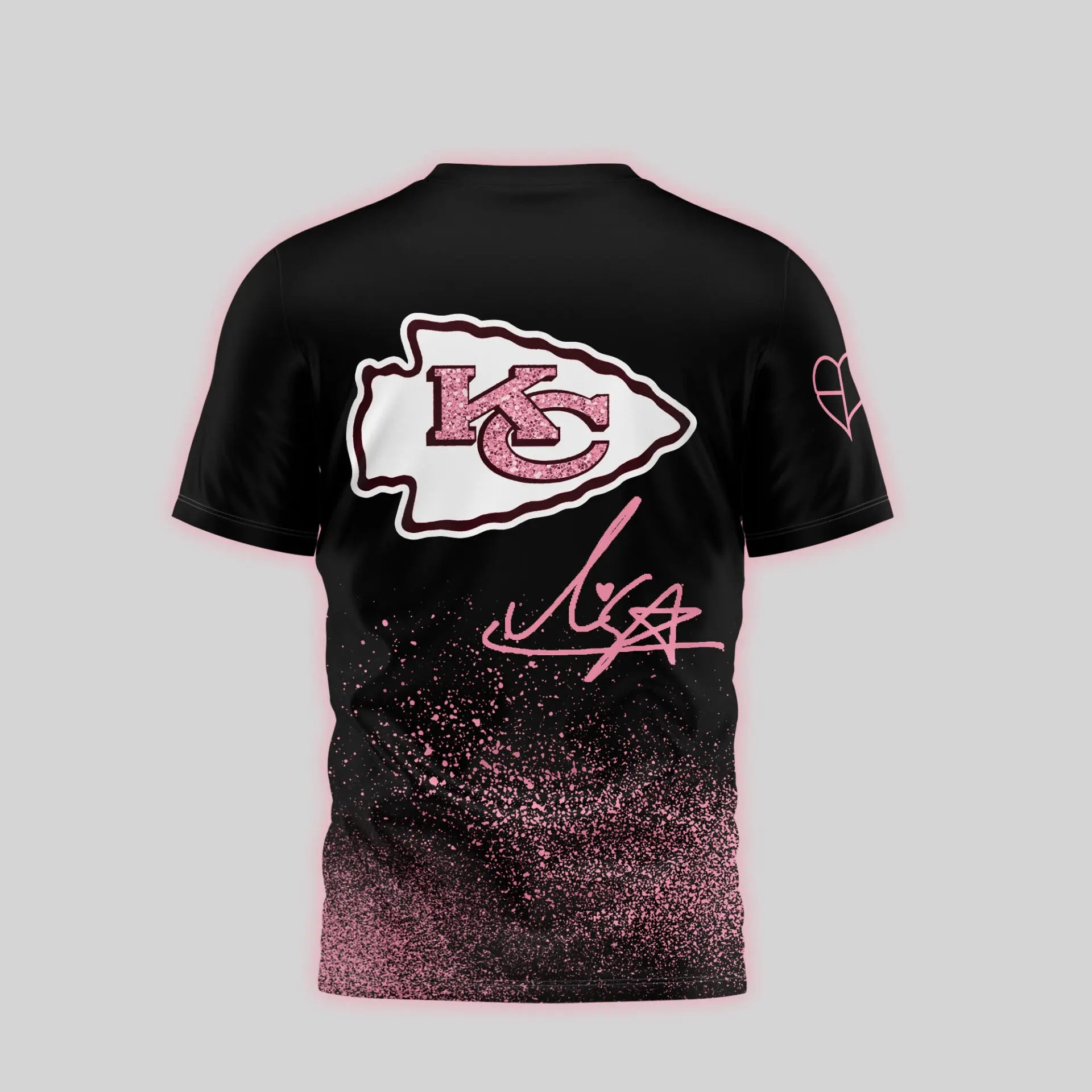 Kansas City Chiefs | Premium NFL x BlackPink 3D Shirt TD – HuddleStyle.com - Image 3