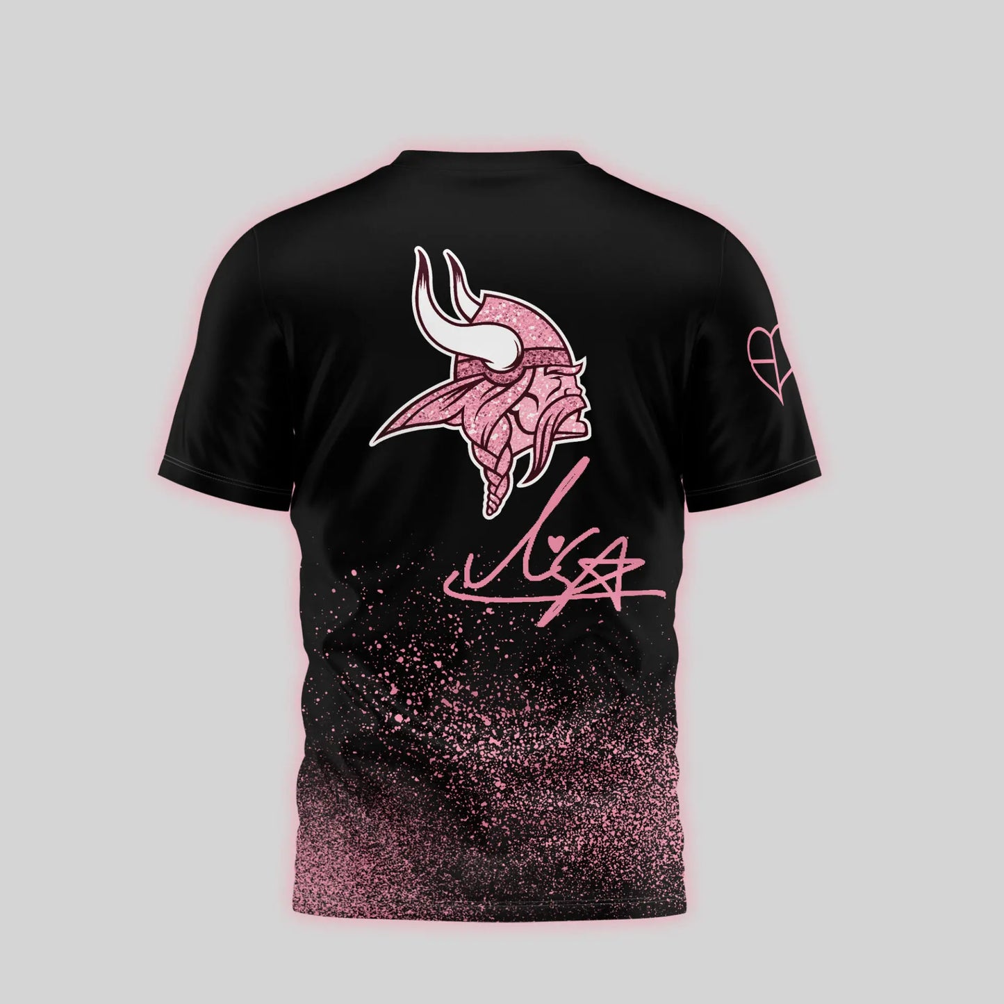 Minnesota Vikings | Premium NFL x BlackPink 3D Shirt TD – HuddleStyle.com - Image 2