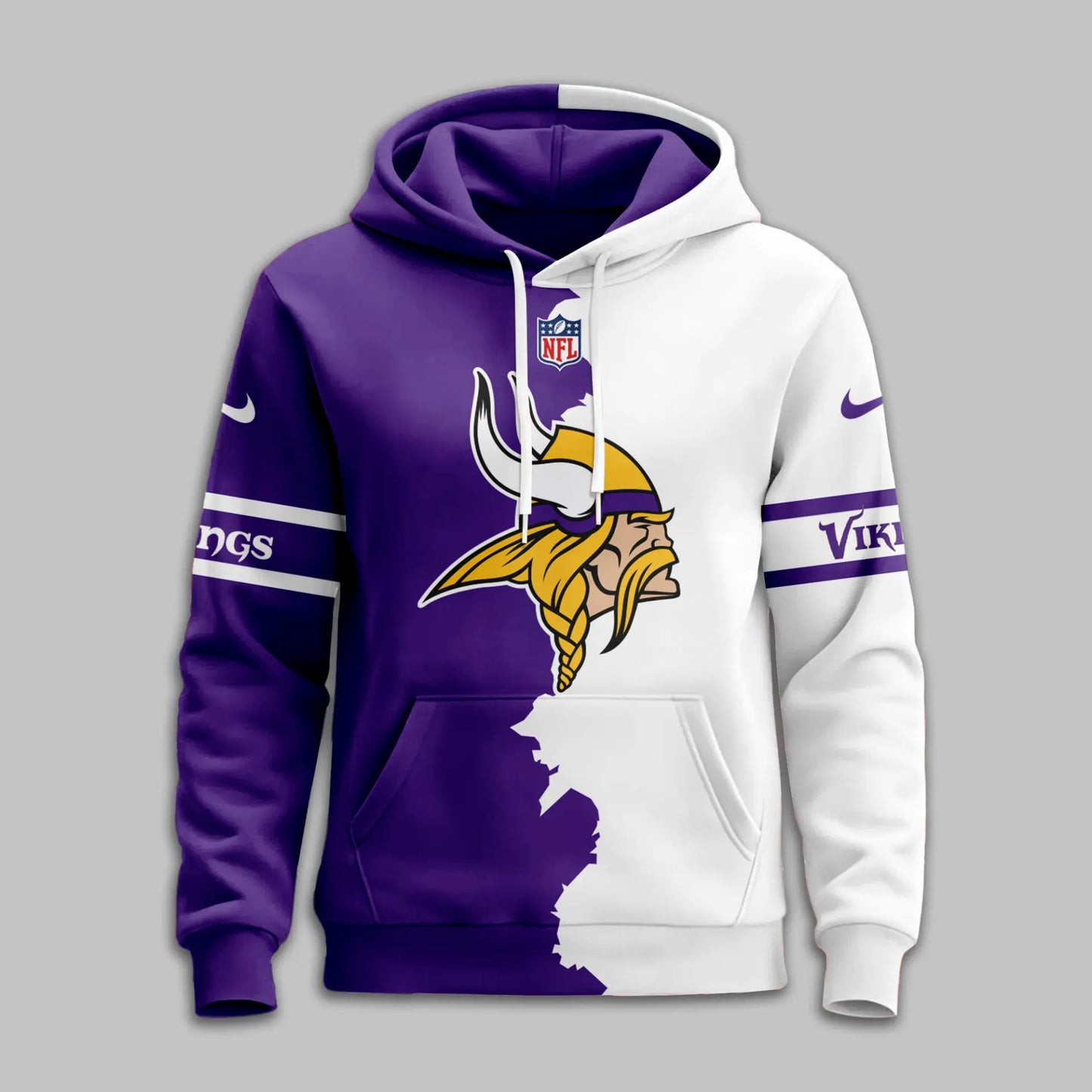 Minnesota Vikings | Premium Victory Split Hoodie TD – HuddleStyle.com - Image 3
