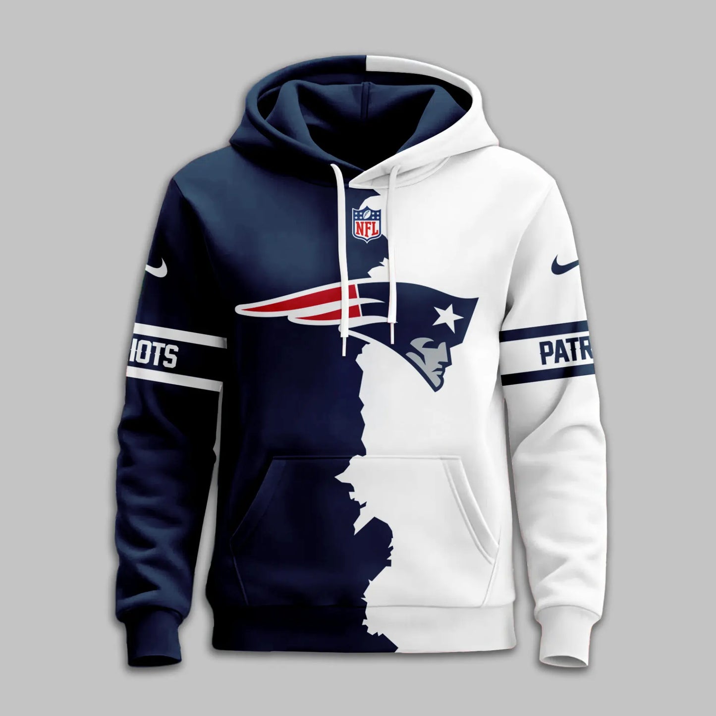 New England Patriots | Premium Victory Split Hoodie TD – HuddleStyle.com - Image 3