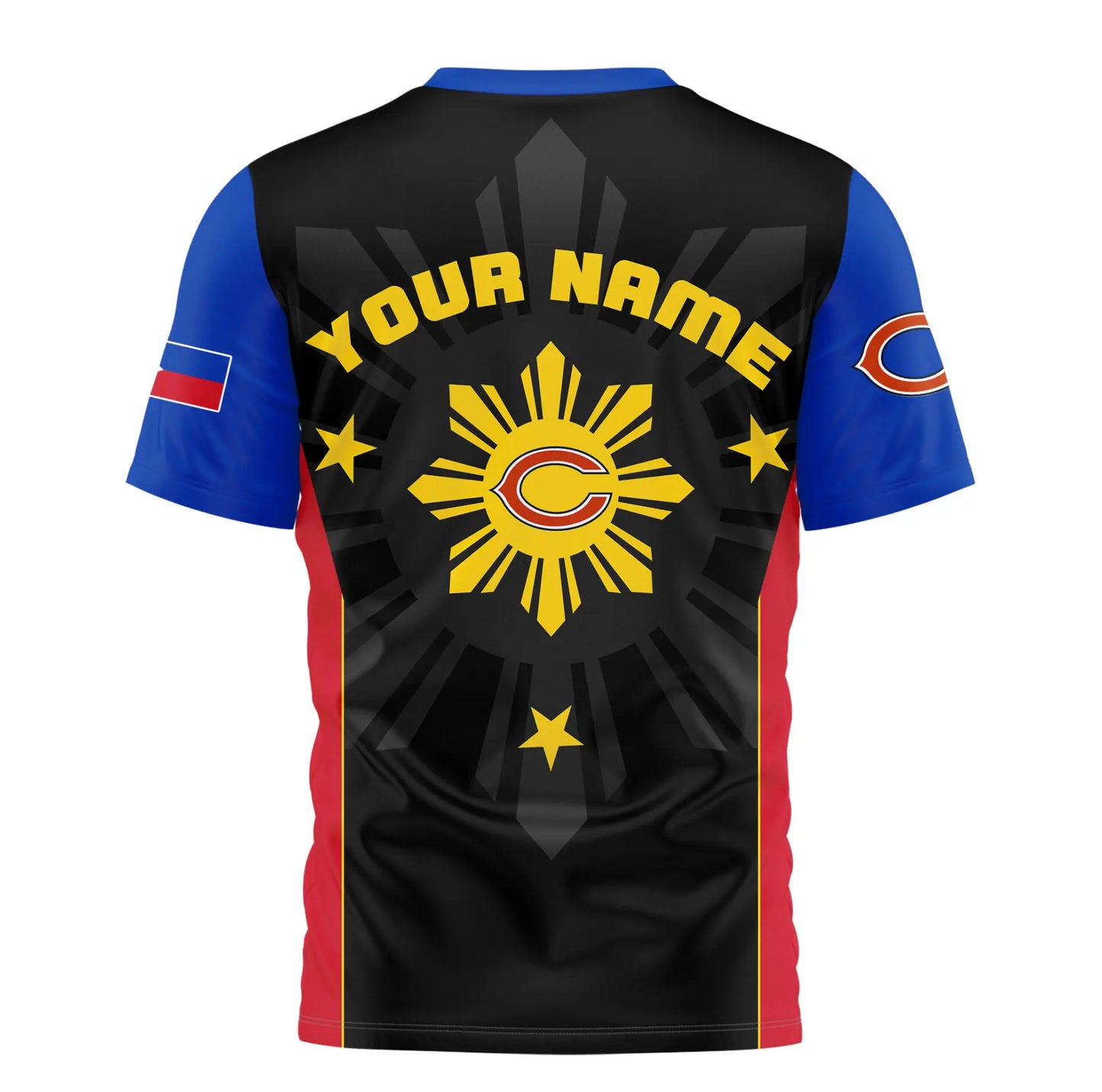 Chicago Bears | Premium NFL Filipino Heritage Celebration 3D Shirt HI – HuddleStyle.com - Image 2