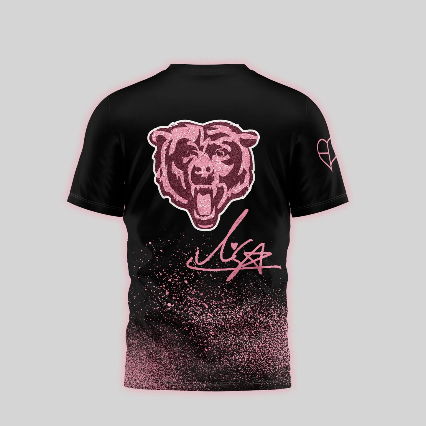 Chicago Bears | Premium NFL x BlackPink 3D Shirt TD – HuddleStyle.com - Image 3