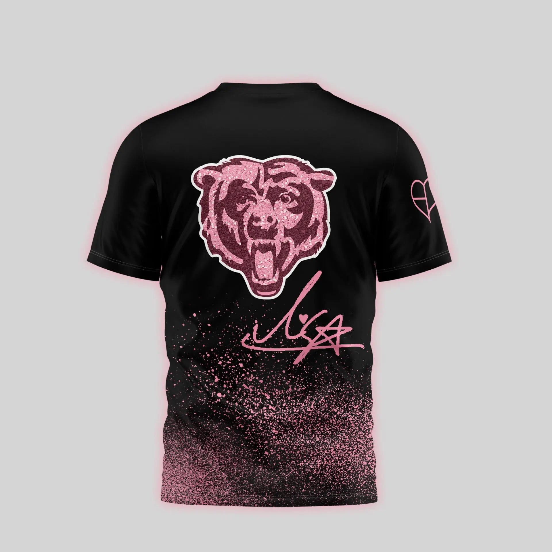Chicago Bears | Premium NFL x BlackPink 3D Shirt TD – HuddleStyle.com - Image 3