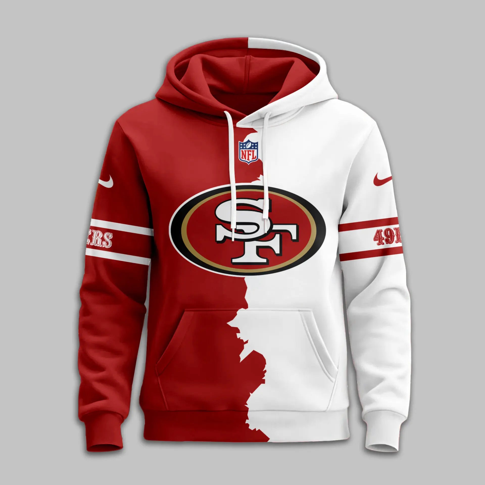 San Francisco 49ers | Premium Victory Split Hoodie TD – HuddleStyle.com - Image 3