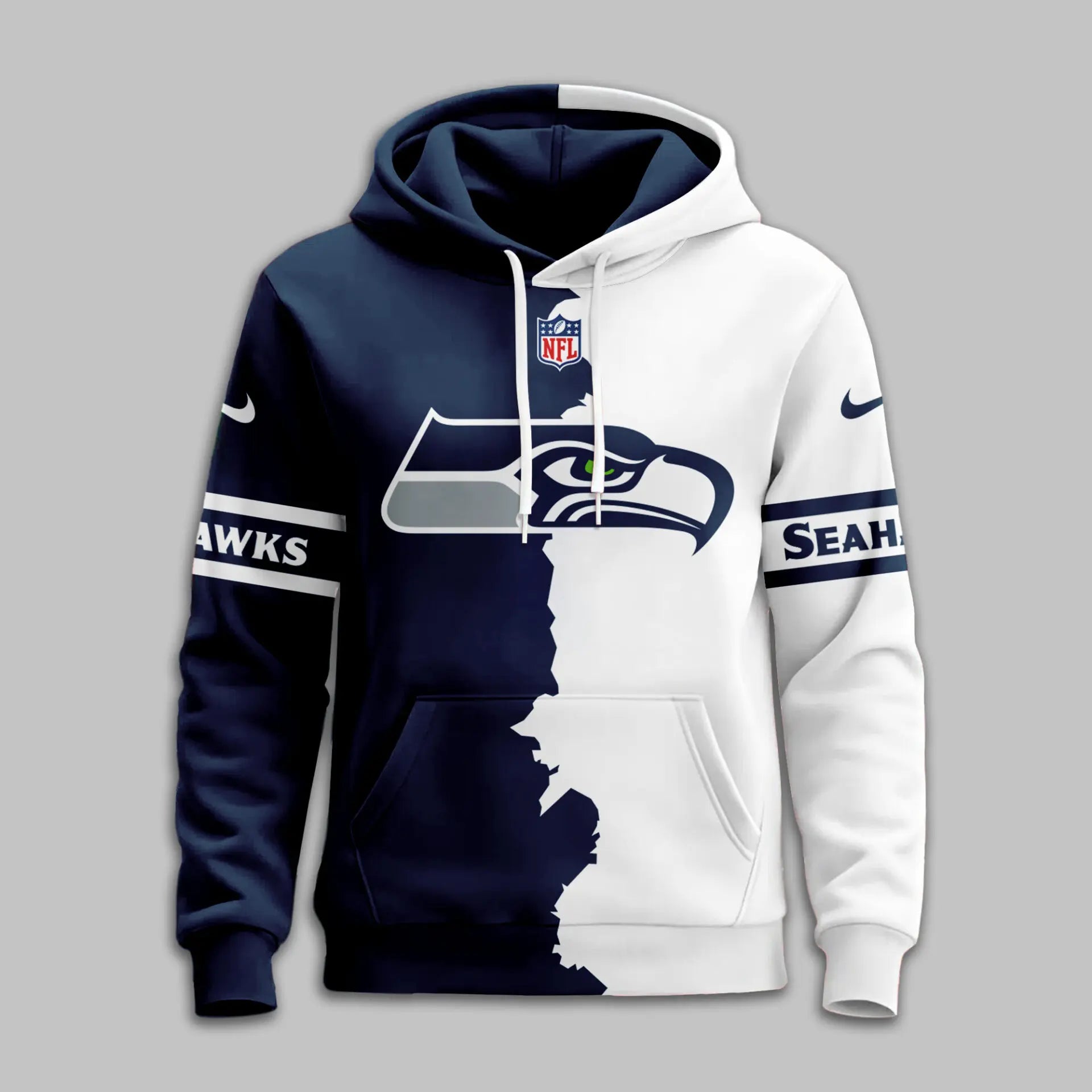Seattle Seahawks | Premium Victory Split Hoodie TD – HuddleStyle.com - Image 3
