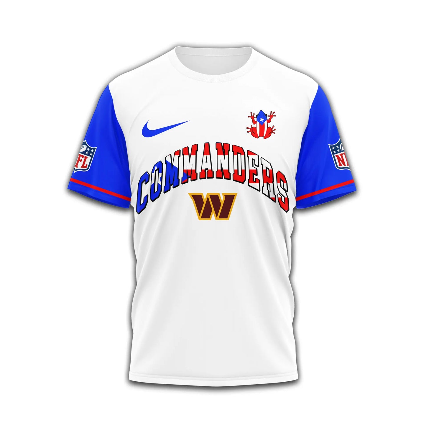 Washington Commanders | Premium NFL x Puerto Rico  3D Shirt TD – HuddleStyle.com - Main