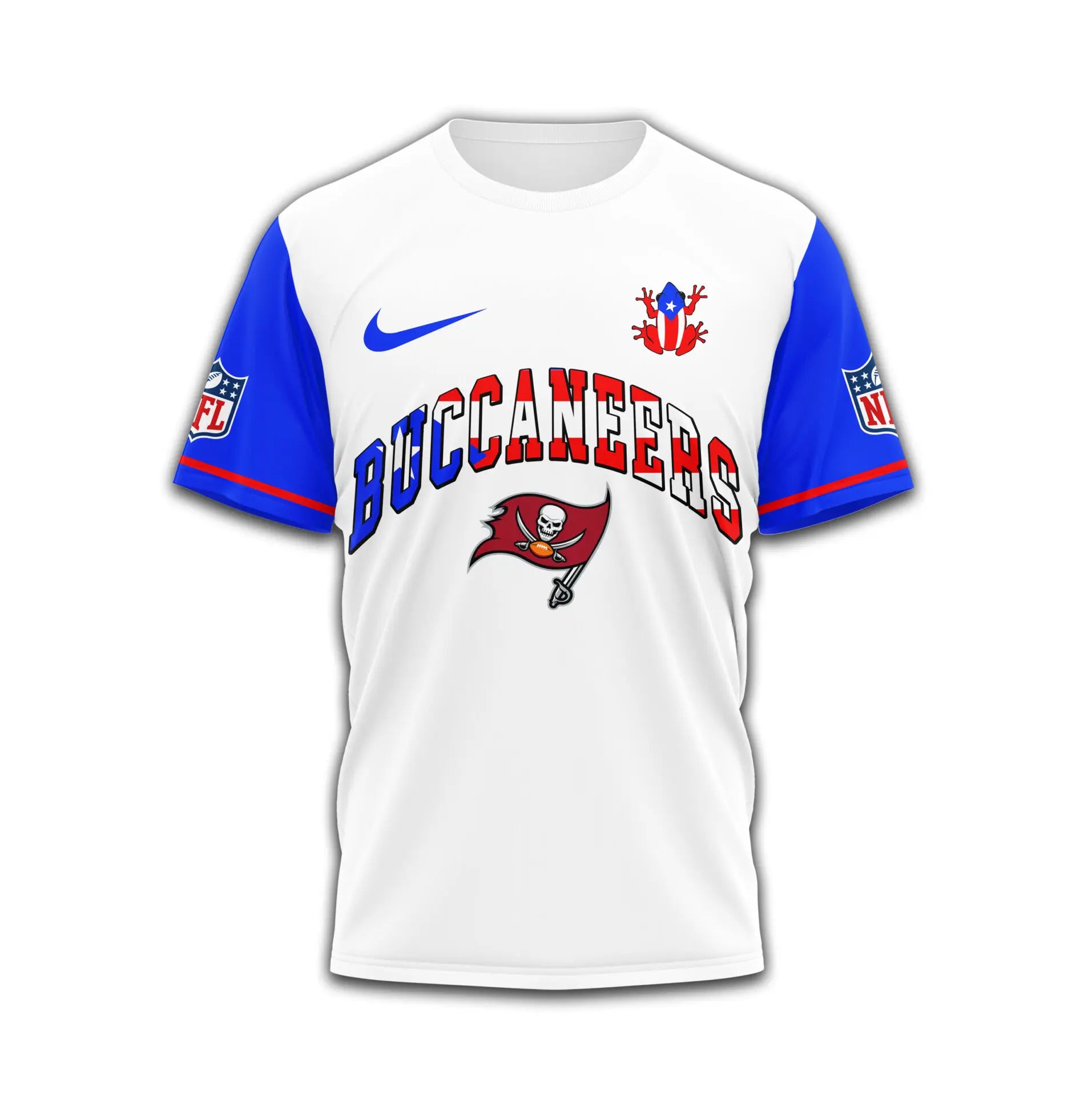 Tampa Bay Buccaneers | Premium NFL x Puerto Rico  3D Shirt TD – HuddleStyle.com - Image 2