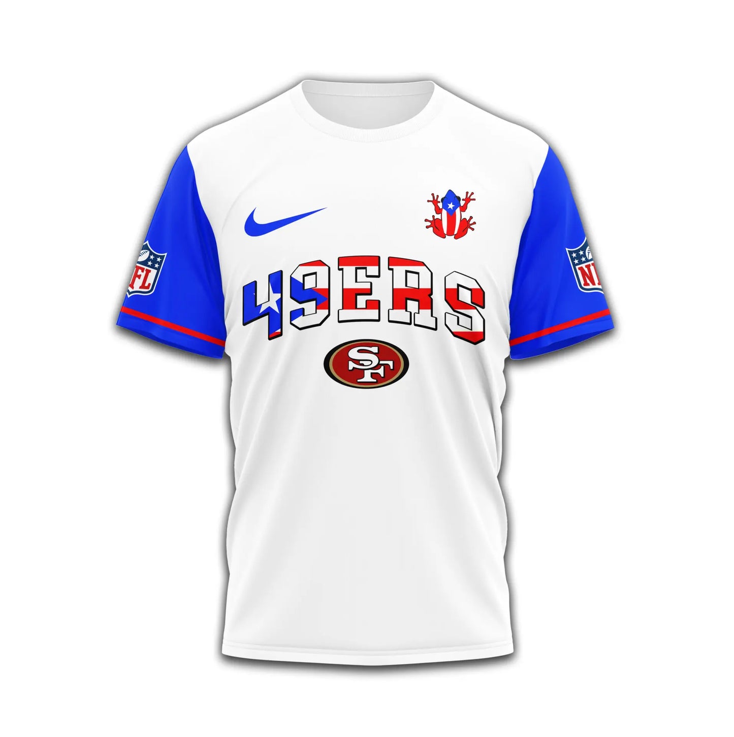 San Francisco 49ers | Premium NFL x Puerto Rico  3D Shirt TD – HuddleStyle.com - Image 2