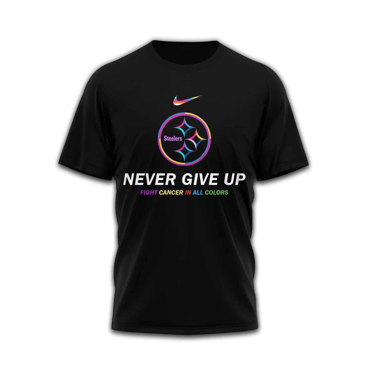 Pittsburgh Steelers | Premium Fight Cancer In All Colors 3D Shirt TD – HuddleStyle.com - Image 3