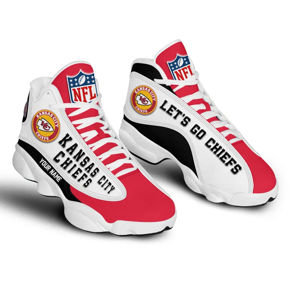 Kansas City Chiefs | Premium NFL Game Day Air Jordan 13 TD – HuddleStyle.com - Image 3