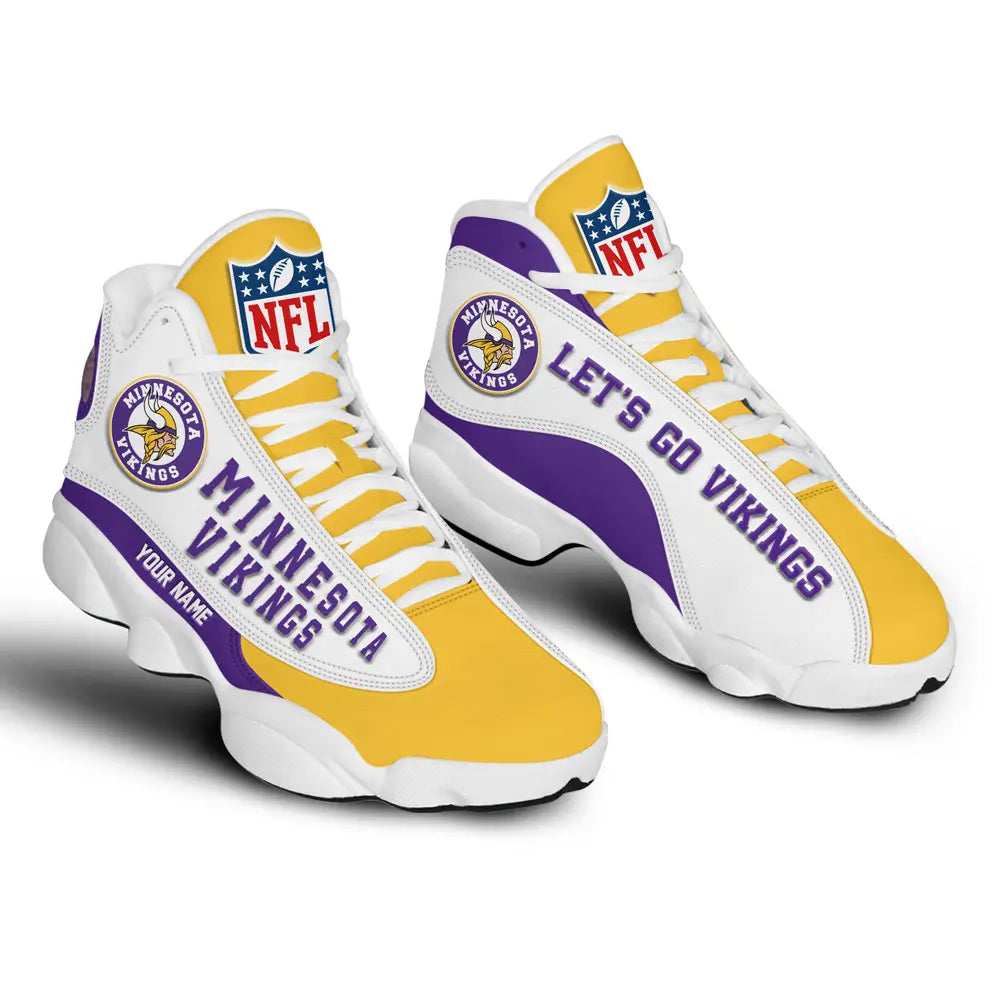 Minnesota Vikings | Premium NFL Game Day Air Jordan 13 TD – HuddleStyle.com - Image 3