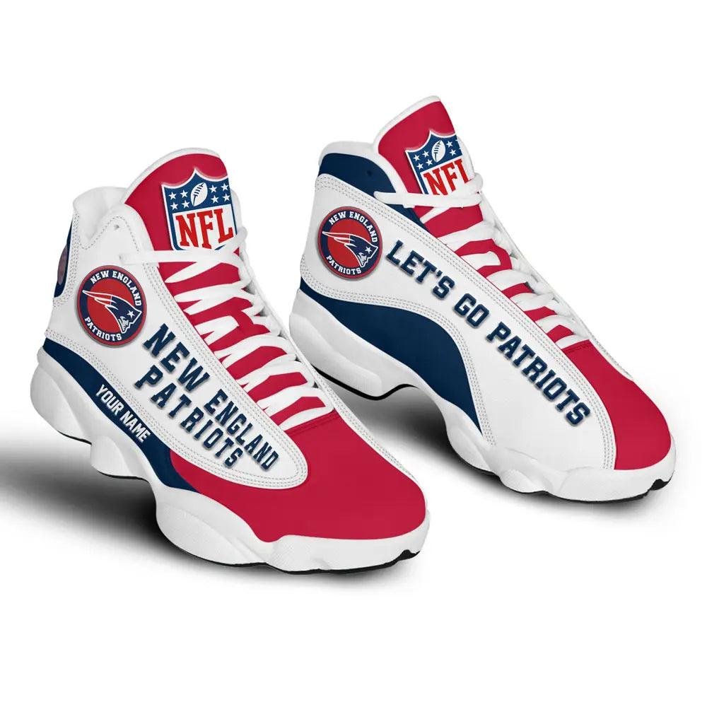 New England Patriots | Premium NFL Game Day Air Jordan 13 TD – HuddleStyle.com - Image 3