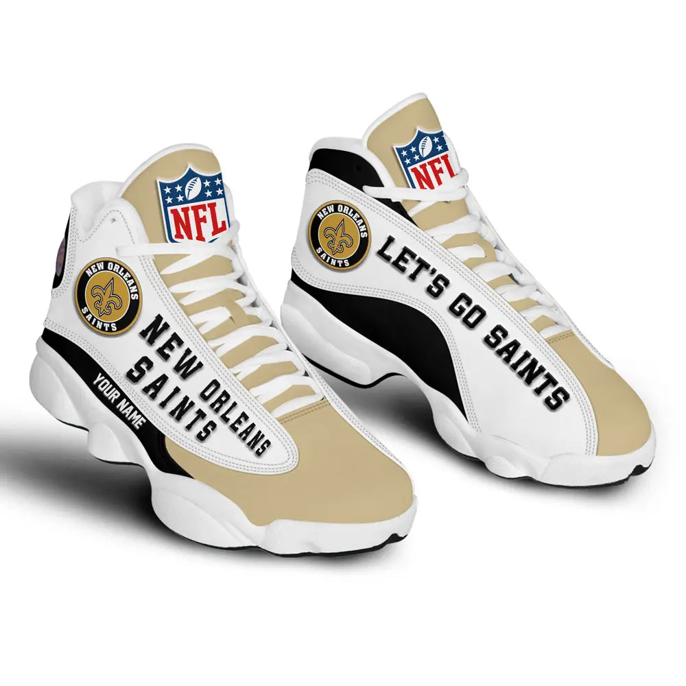 New Orleans Saints | Premium NFL Game Day Air Jordan 13 TD – HuddleStyle.com - Image 3