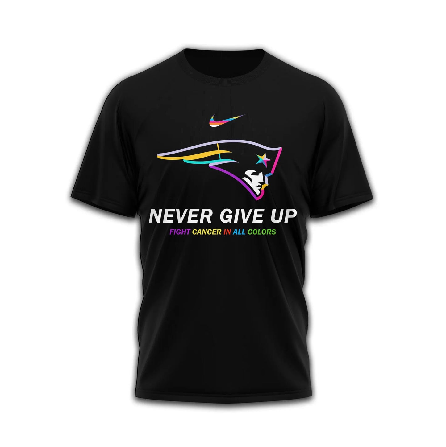 New England Patriots | Premium Fight Cancer In All Colors 3D Shirt TD – HuddleStyle.com - Image 3