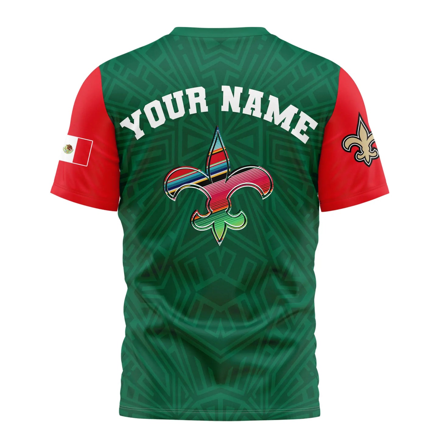 New Orleans Saints| Premium NFL Mexican Heritage Celebration 3D Shirt HI – HuddleStyle.com - Main