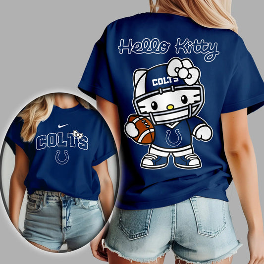 Indianapolis Colts | Premium NFL Hello Kitty 3D Shirt TD – HuddleStyle.com - Main