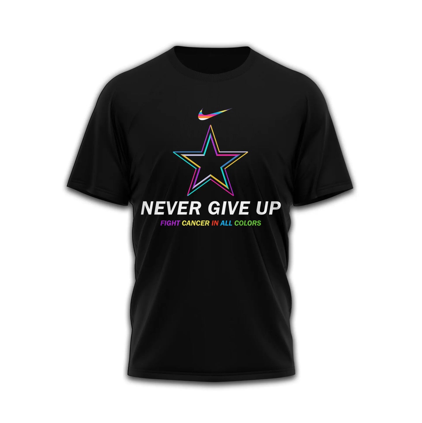 Dallas Cowboys | Premium Fight Cancer In All Colors 3D Shirt TD – HuddleStyle.com - Main