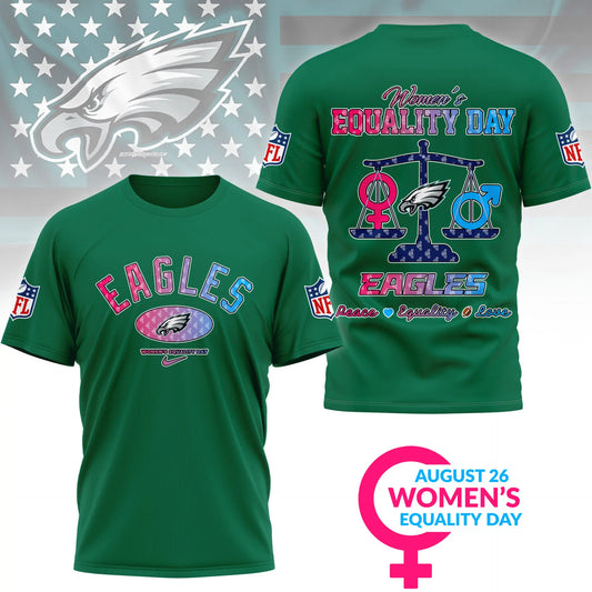 Philadelphia Eagles | Premium Women’s Equality Day 3D Shirt NY – HuddleStyle.com - Main