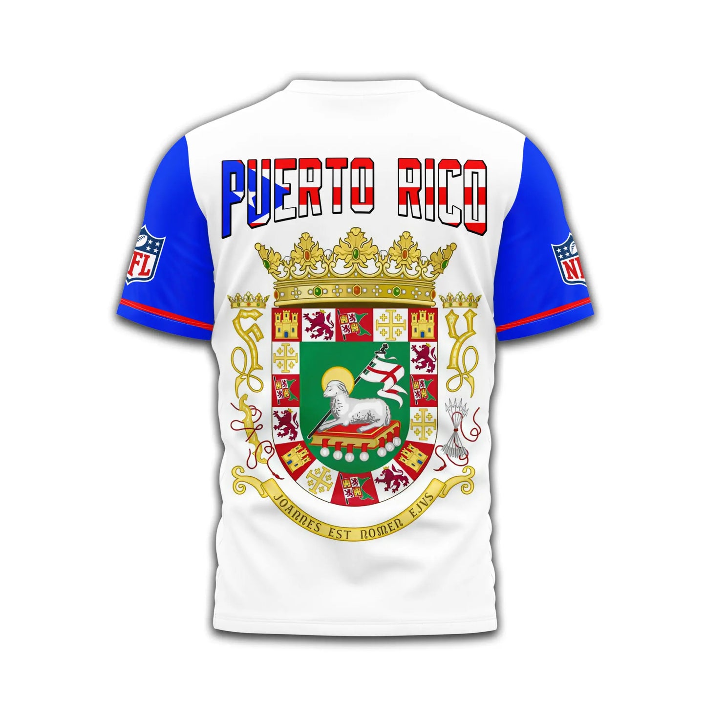 New Orleans Saints | Premium NFL x Puerto Rico  3D Shirt TD – HuddleStyle.com - Image 3