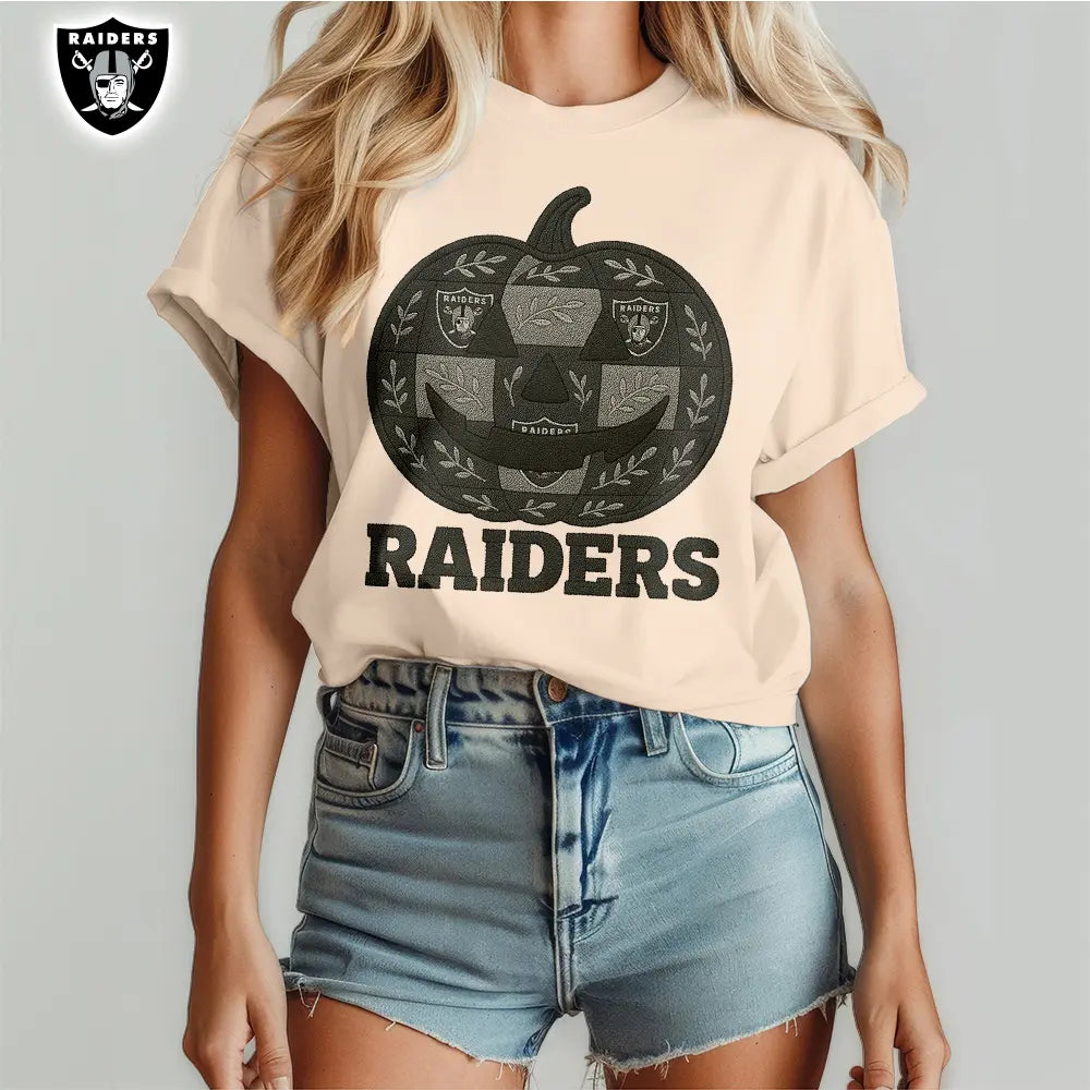 Las Vegas Raiders | Premium NFL Pumpkin Shirt – HuddleStyle.com - Image 3