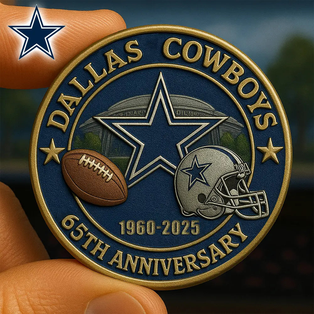 Dallas Cowboys | Premium NFL Commemorative Coin HI – HuddleStyle.com - Image 2