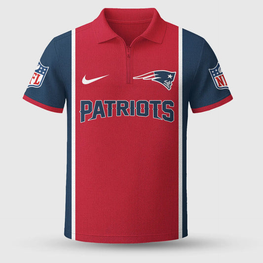New England Patriots | Premium NFL Combo Polo And Shorts TD – HuddleStyle.com - Main