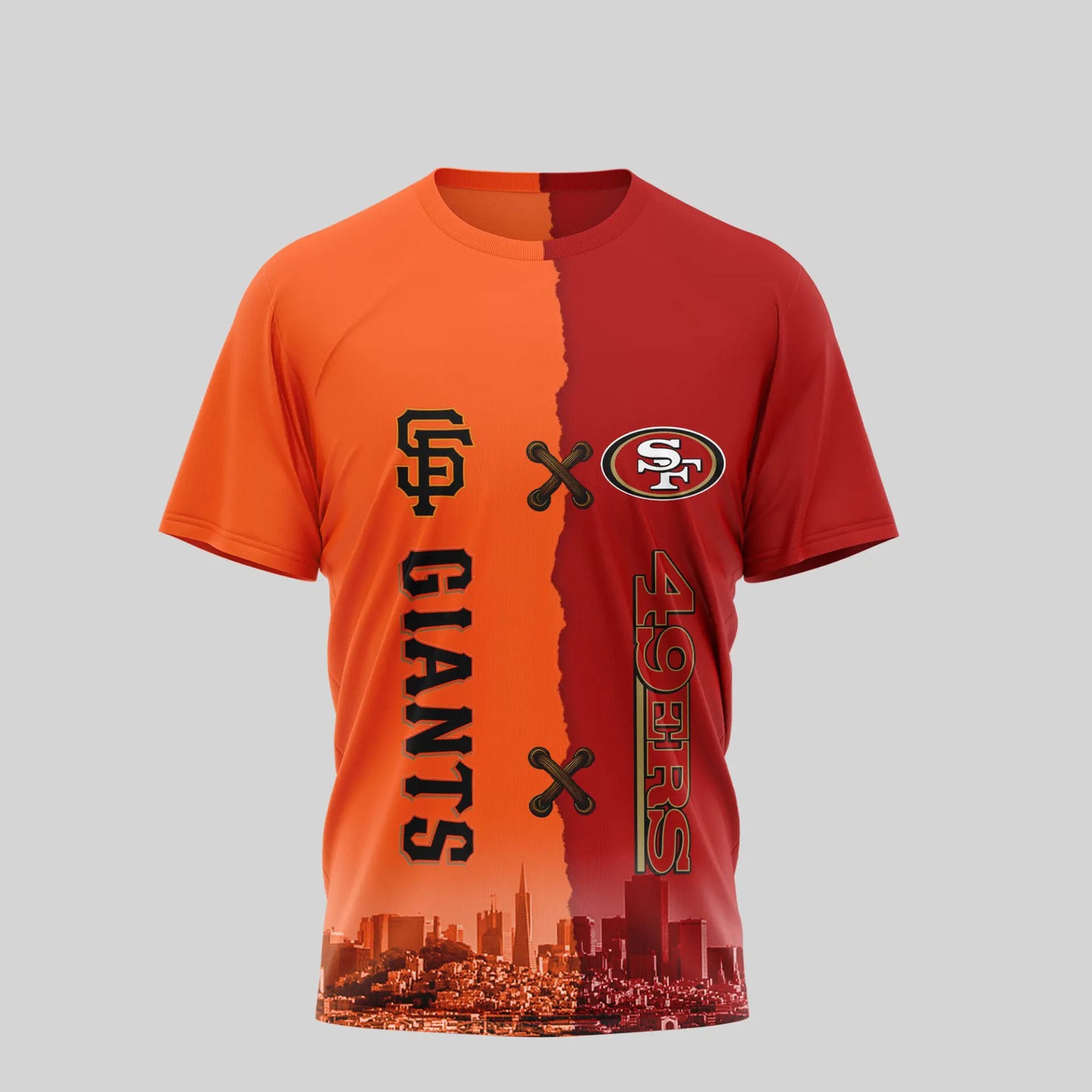 San Francisco 49ers – San Francisco Giants | Kiss Cam Caught Cheating 3D Shirt TD – HuddleStyle.com - Image 3