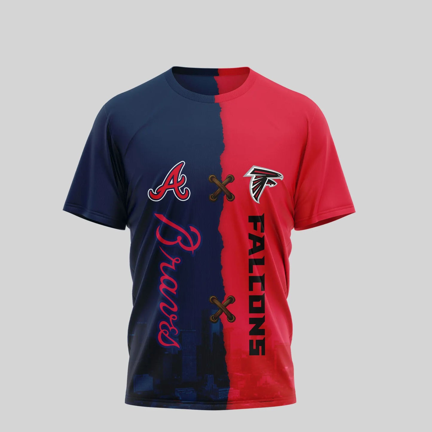 Atlanta Falcons – Atlanta Braves | Kiss Cam Caught Cheating 3D Shirt TD – HuddleStyle.com - Image 4