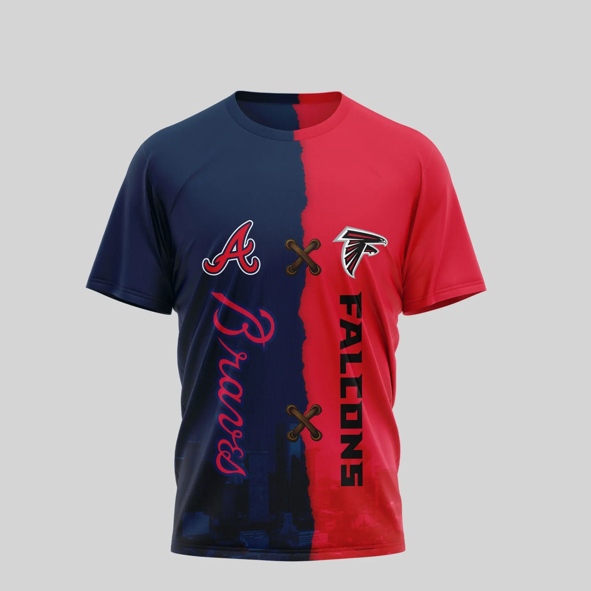 Atlanta Falcons – Atlanta Braves | Kiss Cam Caught Cheating 3D Shirt TD – HuddleStyle.com - Image 4