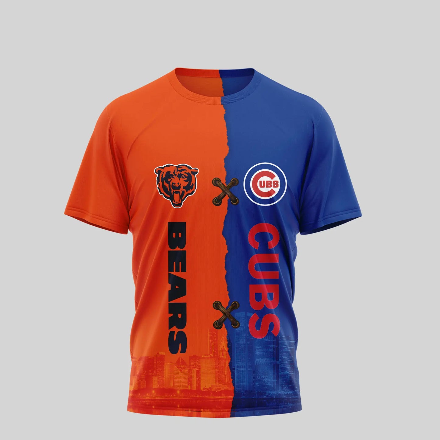 Chicago Bears – Chicago Cubs | Kiss Cam Caught Cheating 3D Shirt TD – HuddleStyle.com - Image 3
